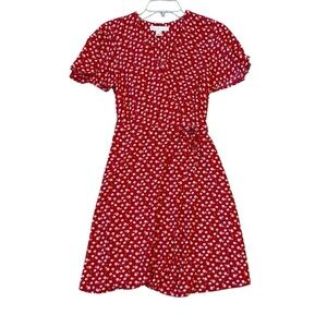 Cute and Fun Red Floral Dress